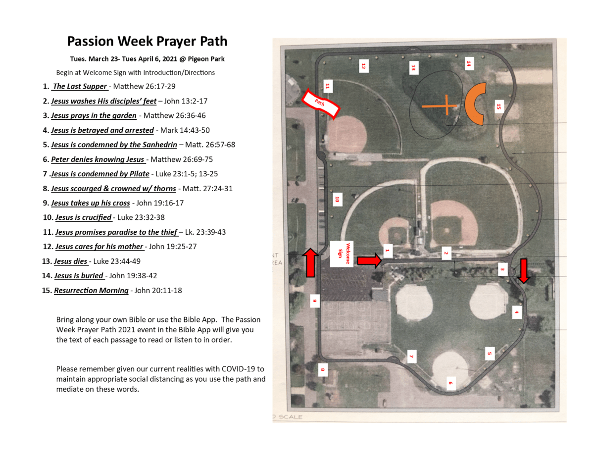 Passion Week Prayer Path&nbsp;2021
